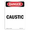 Signmission Safety Sign, OSHA Danger, 10" Height, Caustic, Portrait OS-DS-D-710-V-2416 - alternate 1